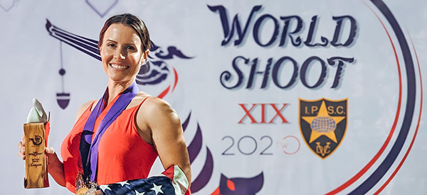 Photo of Jessie winning the world shoot